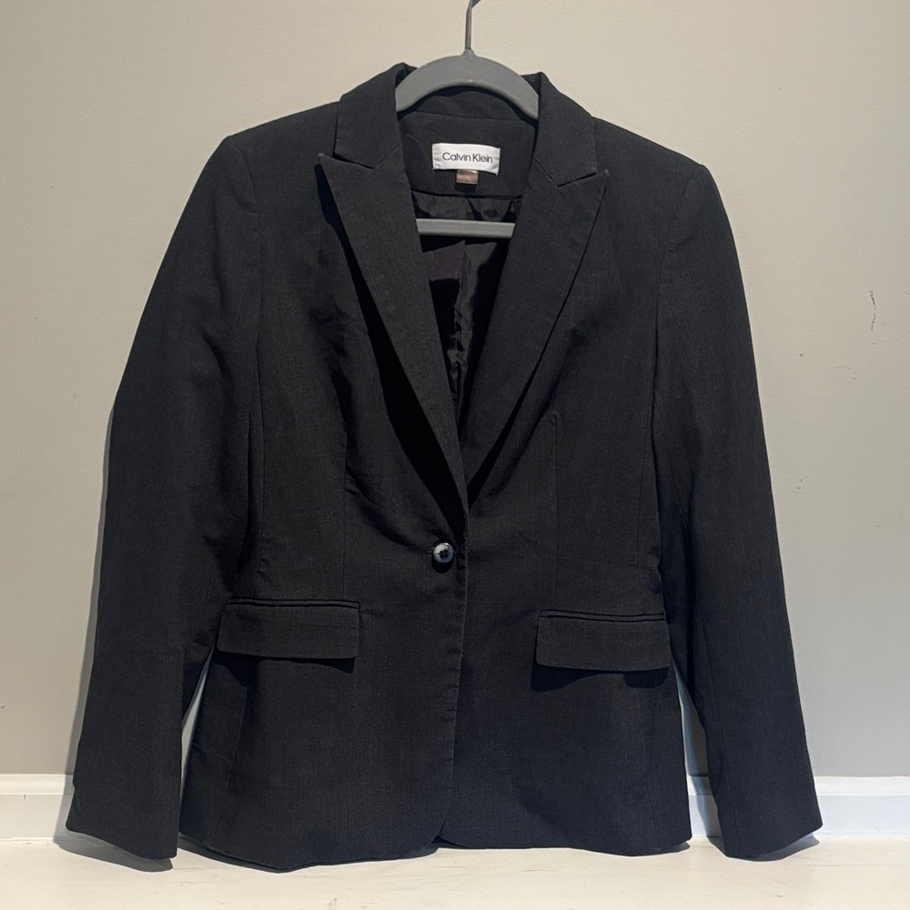 Calvin Klein Women's Classic Black Blazer - Size 4